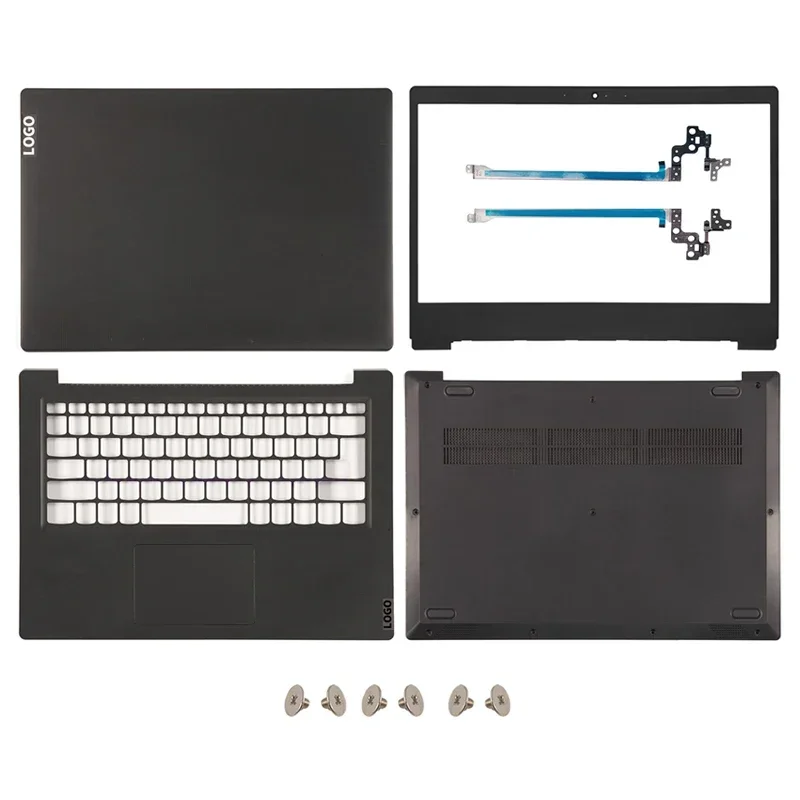 

NEW For Lenovo Ideapad S145-14 S145-14IWL V14-IWL Laptop LCD Back Cover Front Bezel Palmrest Bottom Case Hinges black