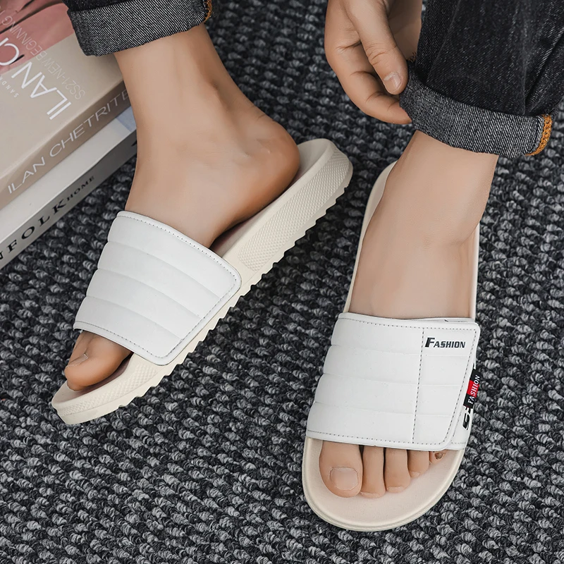 شباشب رجالية صيفية خارجية خفيفة الوزن صنادل كاجوال أحذية شاطئ مريحة مانعة للانزلاق شرائح حمام منزلية داخلية فليب فلوب #6