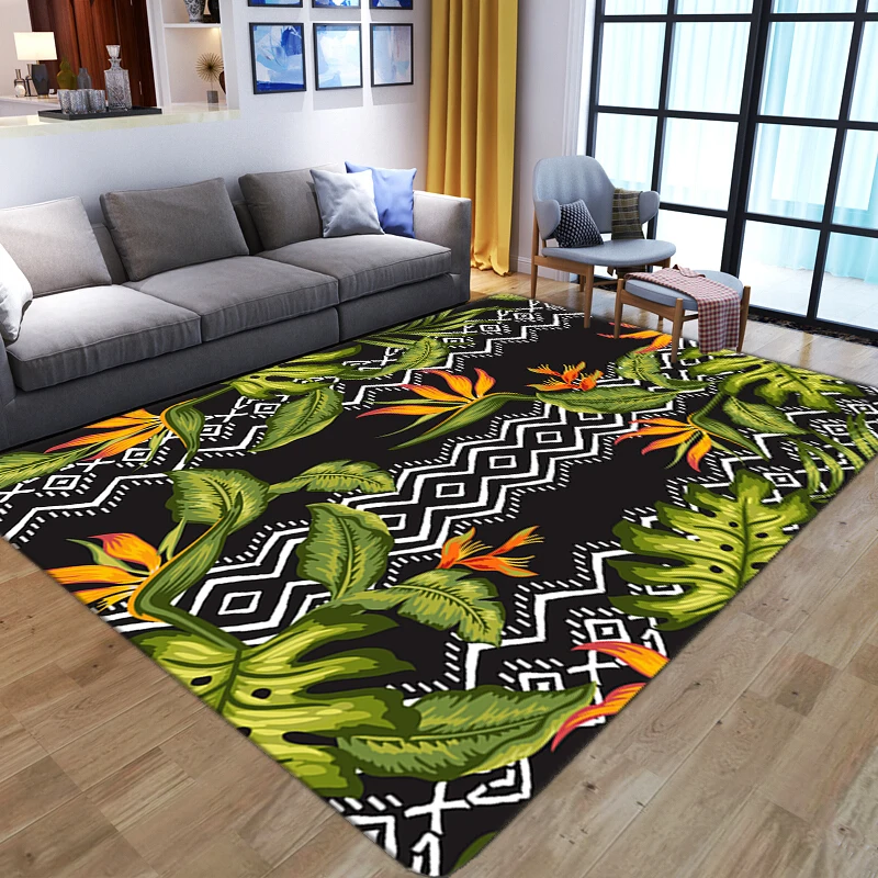 3D Creative Cactus Carpets For Living Room Soft Flannel Bedside Sofa Floor Mat Bedroom Decor Non-slip Hallway Area Rugs Washable