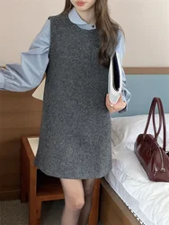 Abiti da donna prendisole camicetta primaverile abito da 2 pezzi senza maniche abito da ragazza Vintage femminile abiti Femme Vestido vendi separatamente