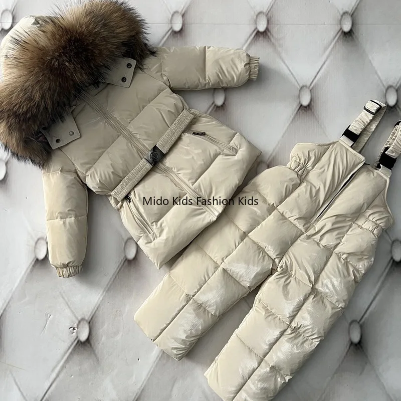 Winter 115 New Children's Down Jacket Plus Size One-Piece White Duck Down Thickened Boys' and Girls' Down Jacket
