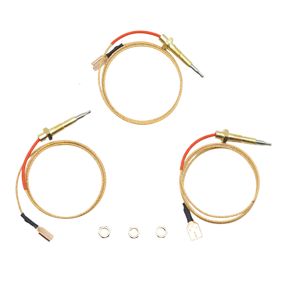 Gas Fireplace Cooker Thermocouple Griddle Stove Parts Temperature Sensor Burner Accessories Flame Fail Safe Wire 65cm