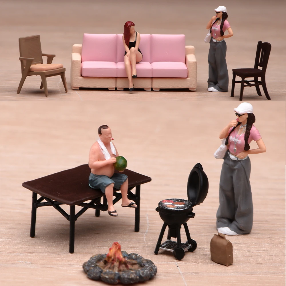 Modelo Miniatura Pintado 1/87  - Kids Outdoor Table And Chair Set avaliação e preço