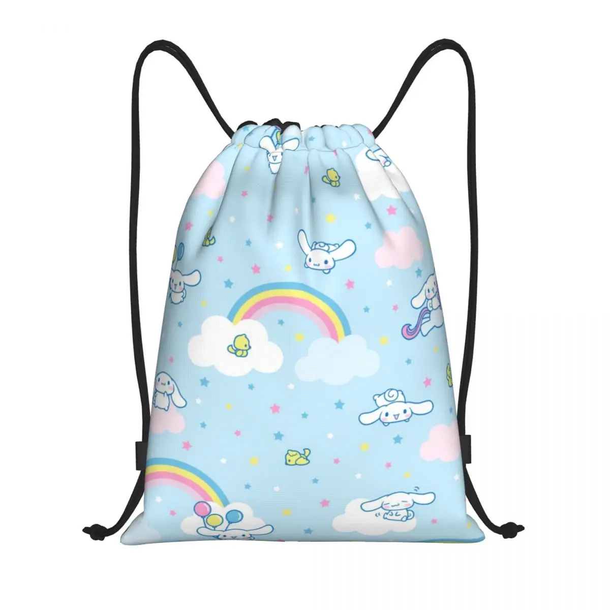 

Cinnamoroll Sports Drawstring Backpack Sport Fitness Travel Outdoor Sackpack Large Capacity Gym Swim Beach Bags Basketball Bag