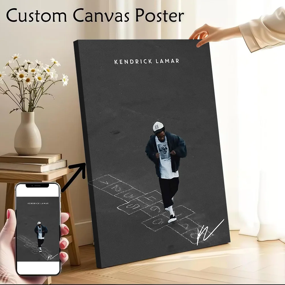 Kendrick Lamar Canvas Wall Art Poster Custom Wall Paintings Personalized Photo Printing for Wand Deko Decor Luxury Painting Home