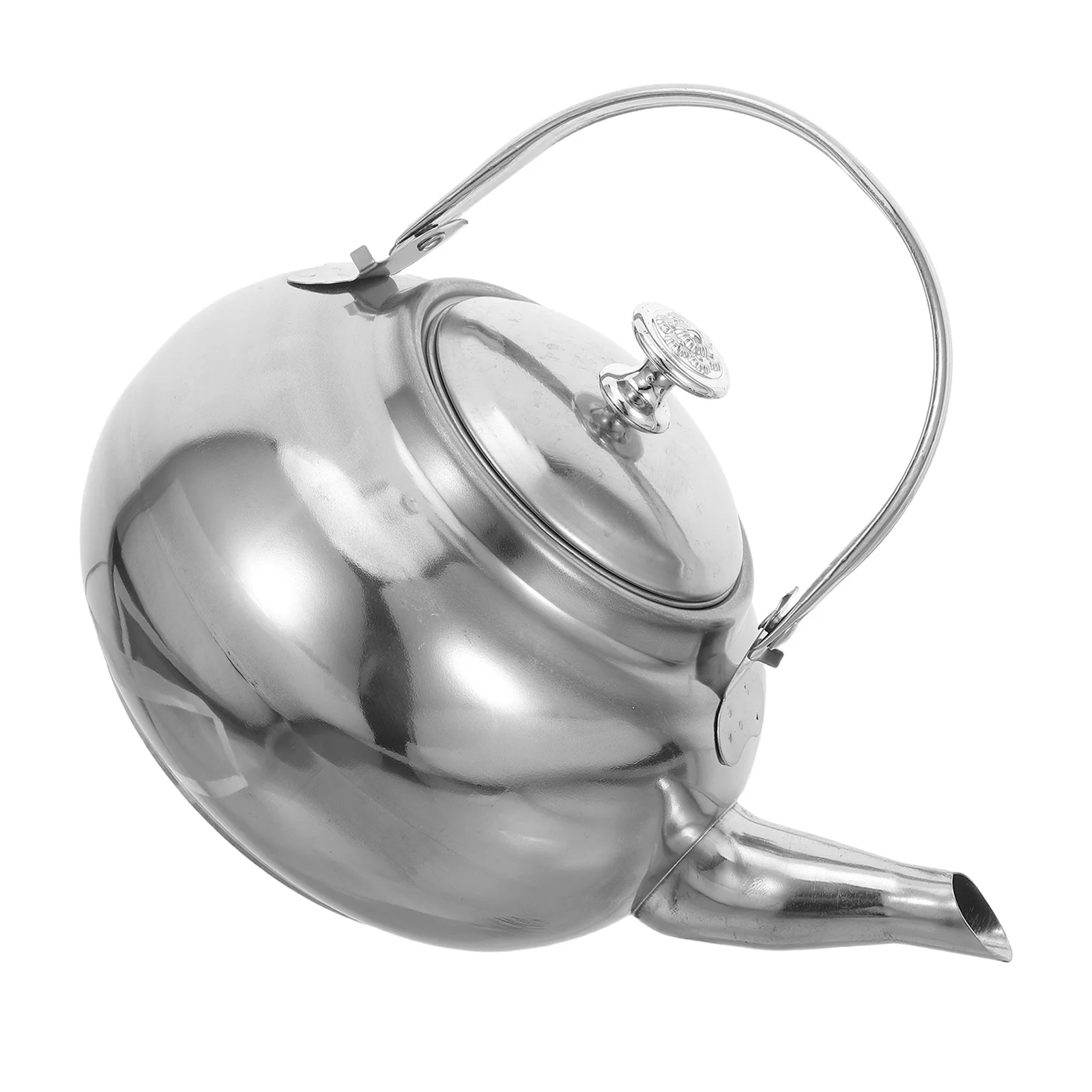 

16Cm Stainless Steel Teapot Removable Infuser Stovetop Tea Maker With Handle For Loose Leaf Blooming Flower Brewing Pot Kitchen