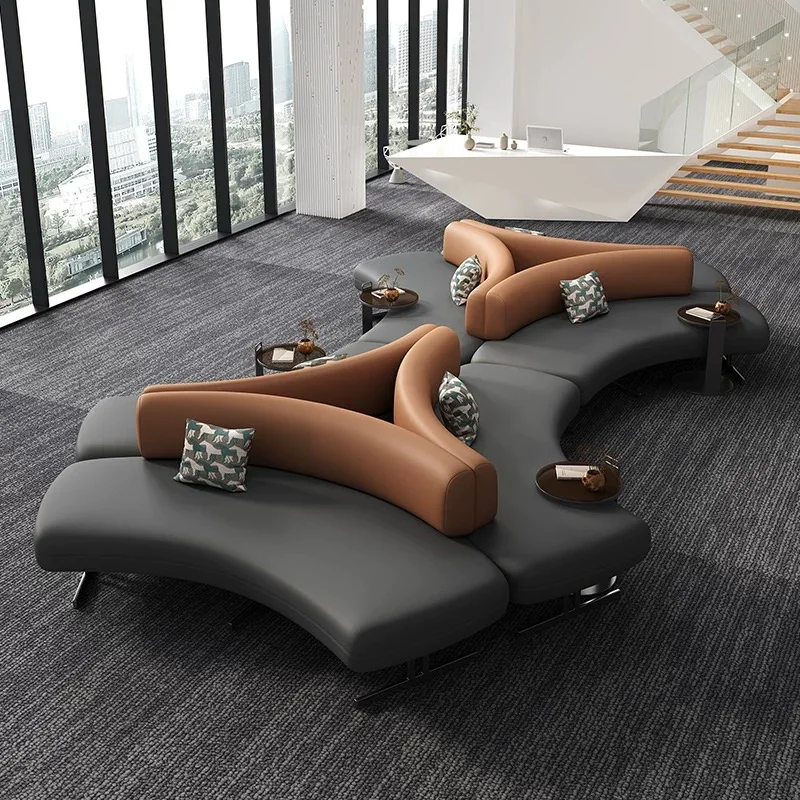 

Modern Fashion Luxury Living Room Sofa Set Hotel Lobby Lounge Area Sofa Upholstered Sponge with Backrest