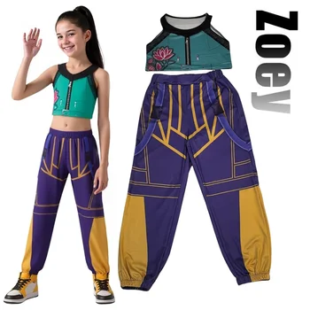 Zoey Cosplay Costume chasseurs de démons costumes Zoey perru...