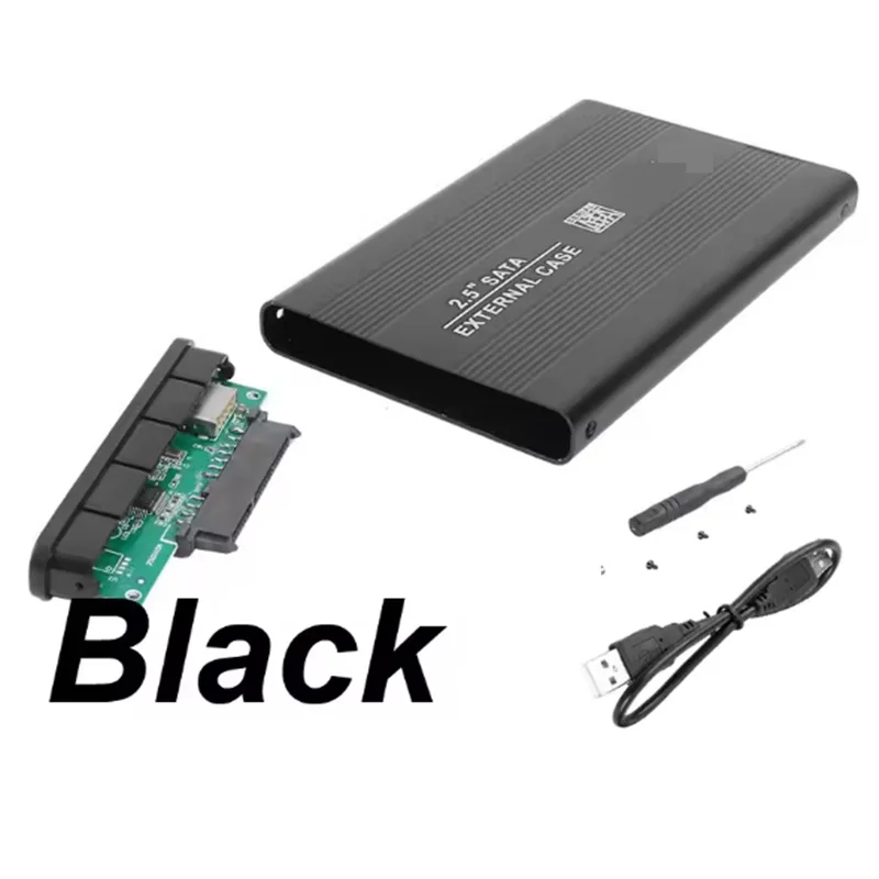

Алюминиевый сплав 2,5-дюймовый внешний диск SATA HDD USB3.0 Чехол для мобильного жесткого диска SSD Чехол для жесткого диска ноутбука для портативного компьютера