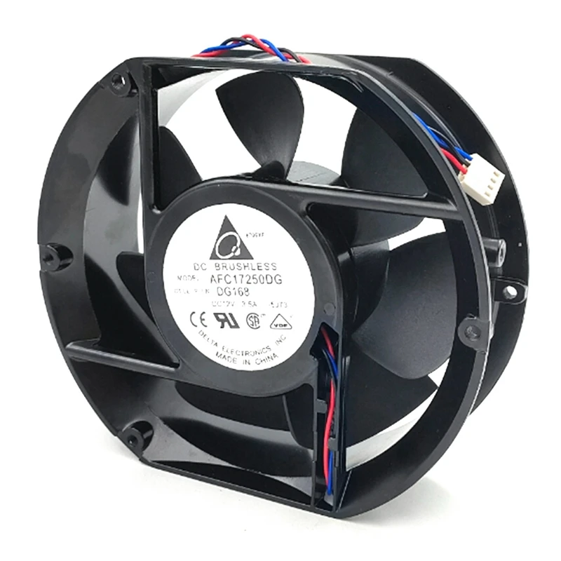 AFC17250DG Cooling Fan 17CM 12V 3.5A 17251 Oval Industrial Purifier High Temperature Resistant Violent Metal Exhaust Fan