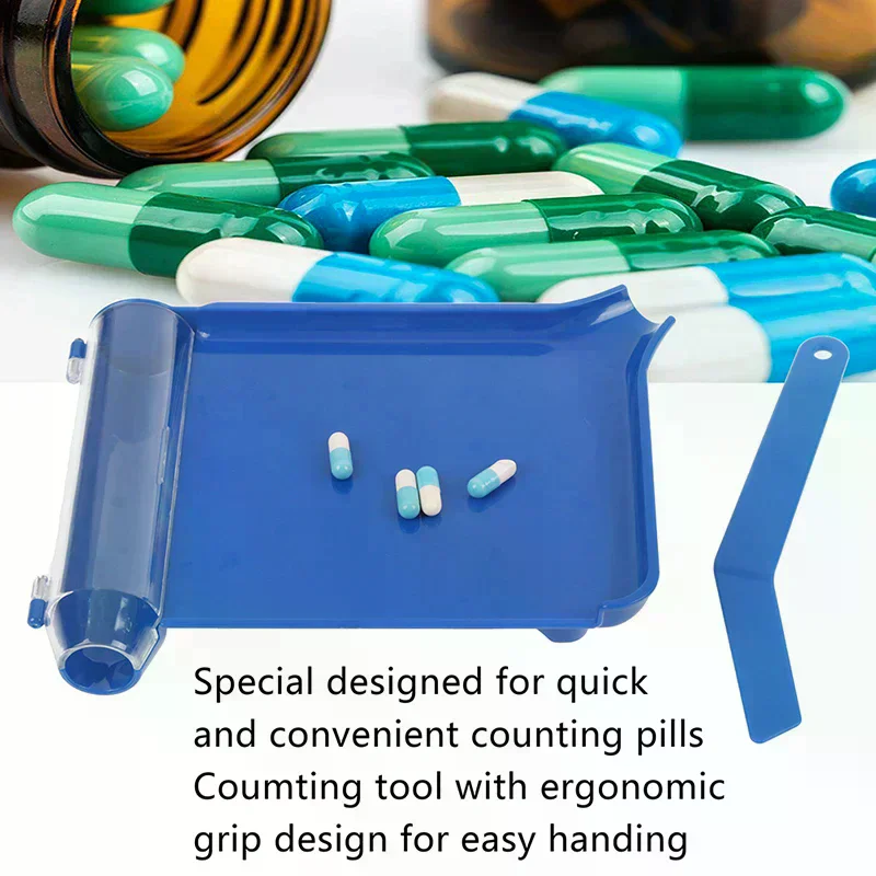 /YOV/Counting Tray Counter Dispenser Pharmacy Spatula Doctor Pharmacists Set Pills