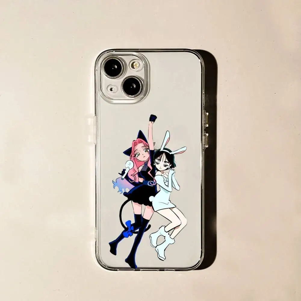 A-Alien Stage Sua Mizi per iPhone 17,16,15,14,13,12,11 Pro,Max,Plus,X,XS,XR,SE4,E Mini impugnatura antiscivolo morbida trasparente