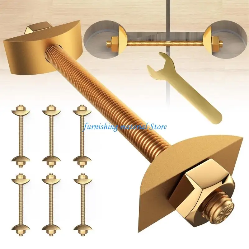 

Y5GD 6Pcs Galvanized Iron Draw Bolt Connectors for Tabletops Joinerys Cabinet Construction
