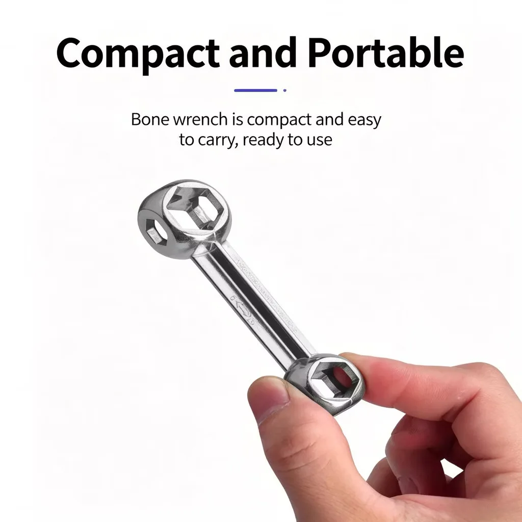 Multi functional bone shaping 10 in 1 wrench - the best tool for car and bicycle maintenance, universal socket wrench