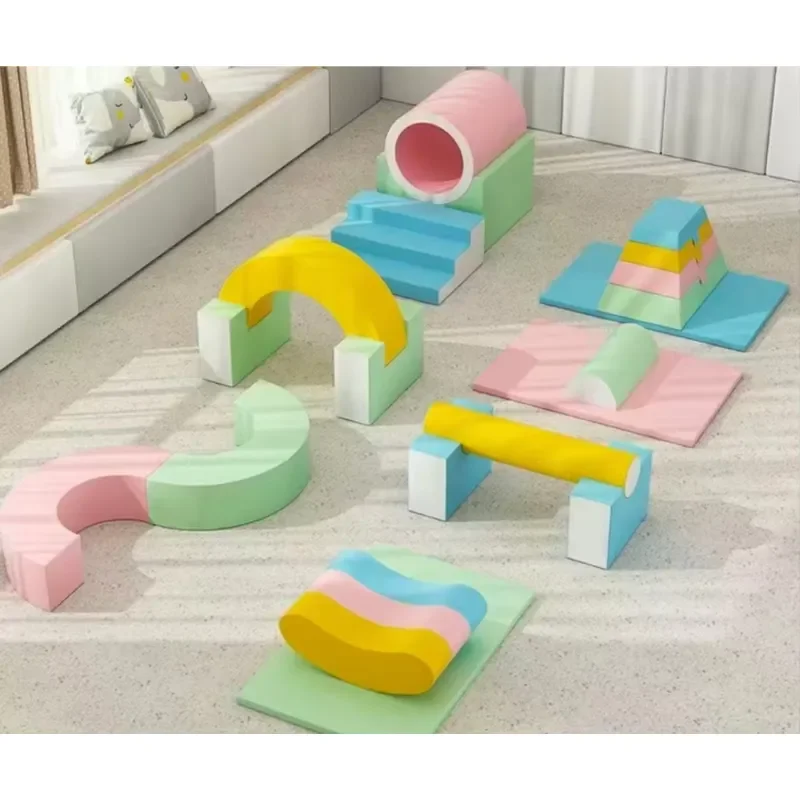 Kids Indoor Soft Play Foam Set Sensory Training Equipment High Quality Playground Gear for Children Safe Home Activity Zone