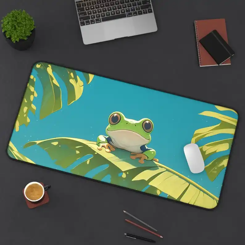 

Tropical Tree Frog Mouse Pad,non-slip and Waterproof Mouse Pad, Office and Gaming Desk Decoration Mat, Perfect Gift for Friends.