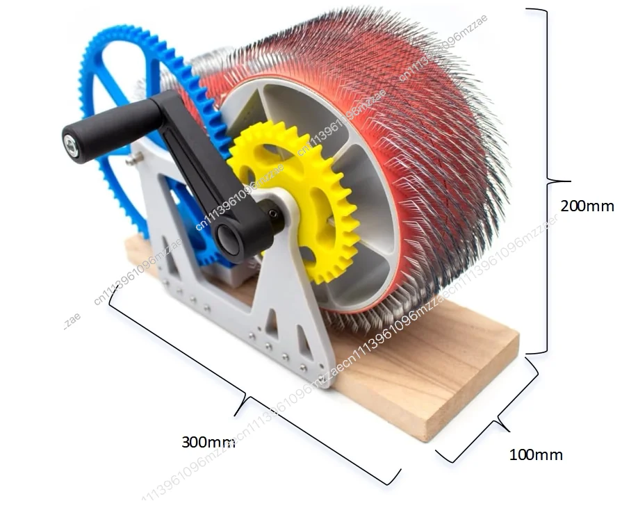 Hand Carding Machine, Wool Felt Color Mixer Quick Color Mixing, Combing, Spinning, Manual, Wool Felt DIY