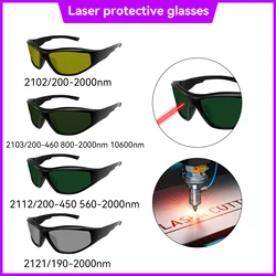 laser protection safeti glasses 190-2000nm 1064nm 532 808 2700-3500nm for Laser Protection Goggles 450nm Laser Safety Glasses