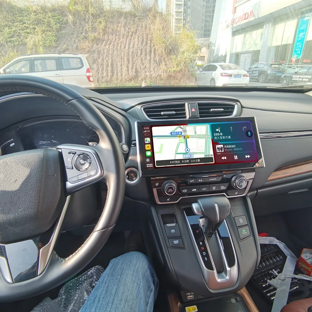 12.3 بوصة أندرويد لهوندا CRV 2017-2021 راديو السيارة DVD مشغل وسائط متعددة نظام تحديد المواقع والملاحة Carplay رئيس وحدة مع شاشة