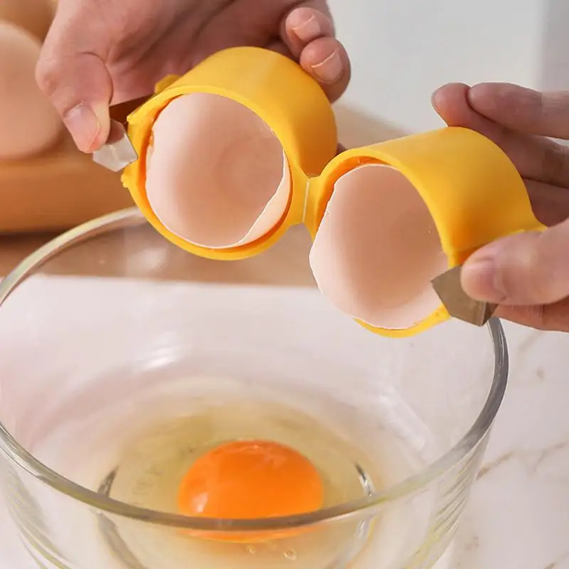 Egg Shell Opener Portable Egg Opener Kitchen Handheld Egg Shell Crusher Household Press Eggs Eggs Open-Shell Separator