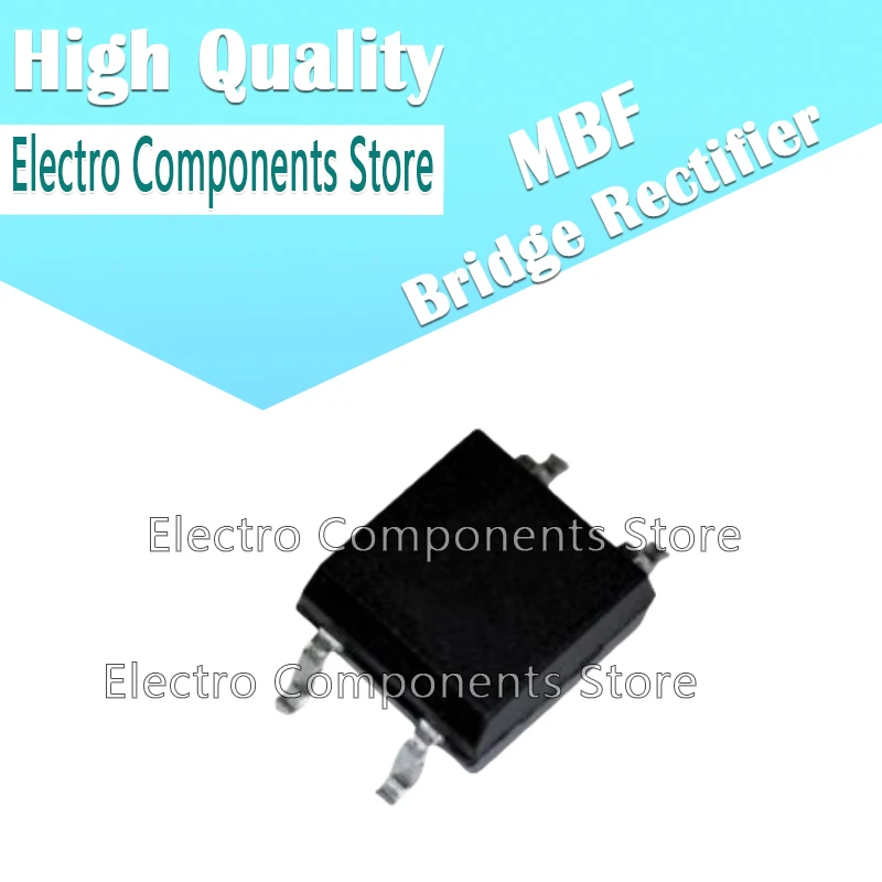 20PCS MB10F Rectifier Bridge Diode Single 1KV 4-Pin MBF T/R SOP4 1A/1000V 0.8A SURFACE MOUNT GLASS PASSIVATED BRIDGE RECTIFIER