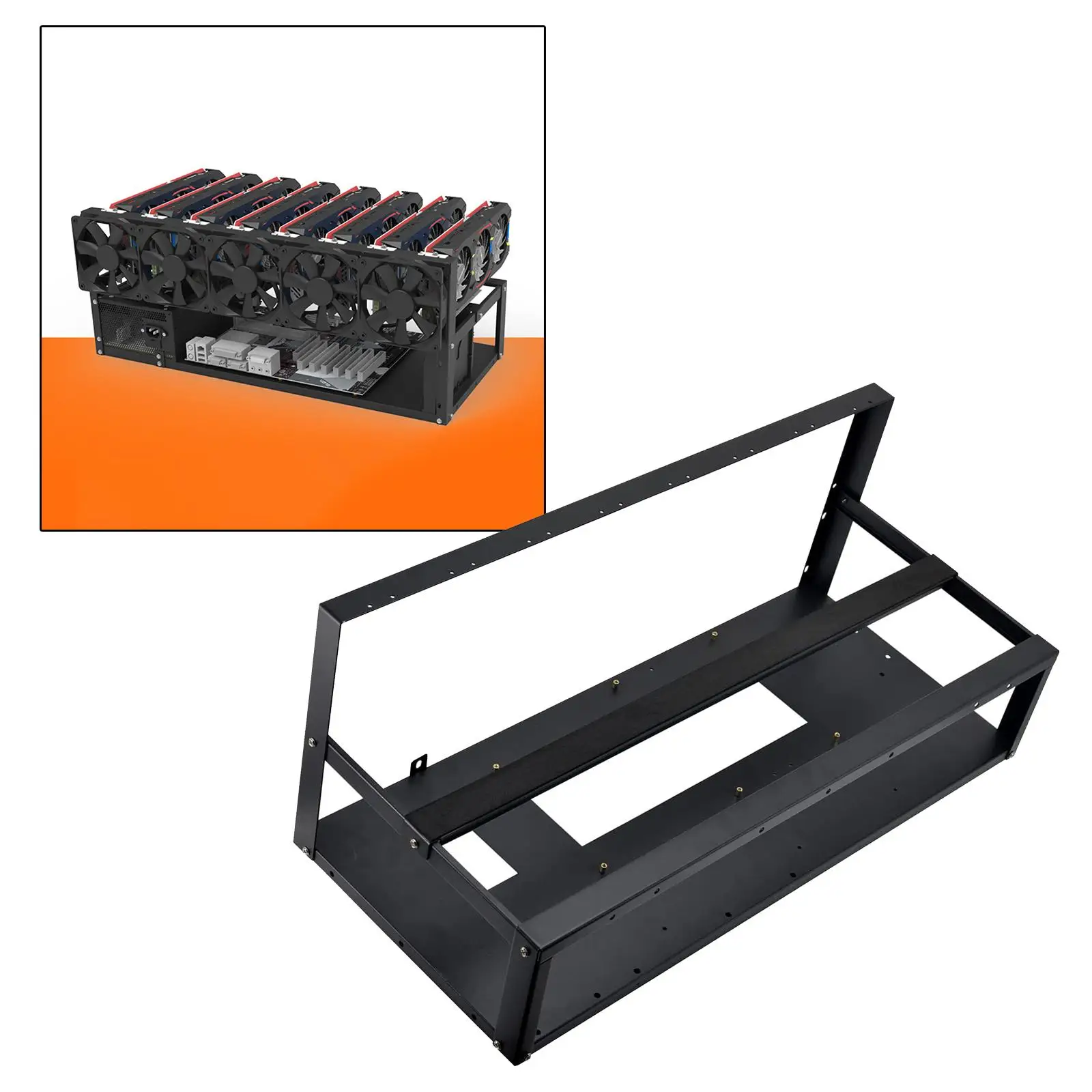 6/8 GPU Rig Rack Computer Case Miner, Accessories Tools Only