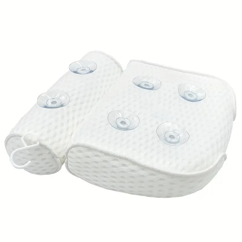 1 Spa-Badewannenkissen mit Anti-Rutsch-Saugnapf für Nacken- und Rückenstütze, Badezimmerzubehör, Badewannen-/Badezimmerzubehör – Detail 5