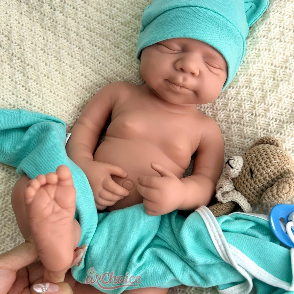 Regalo de muñeca recién nacido realista lavable de boca abierta de 50 cm de bebé y niña Pascale completa de silicona suave renacida para el coleccionista del artista