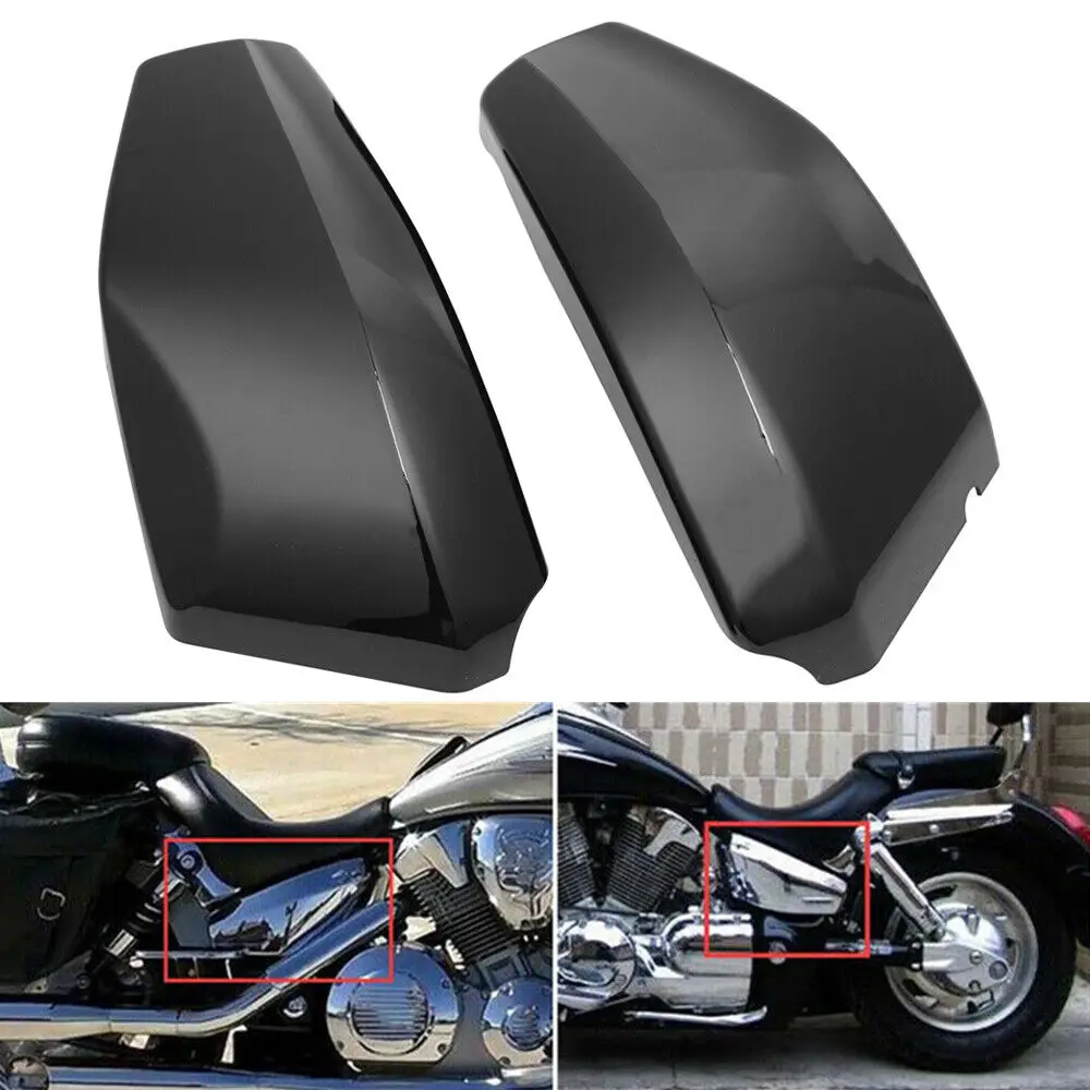 1 Pairs Motorcycle Side Battery Fairing Cover Compatible For VTX 1300 R/Metro S/Spoke C/Custom T/Tourer Models 2003-2009