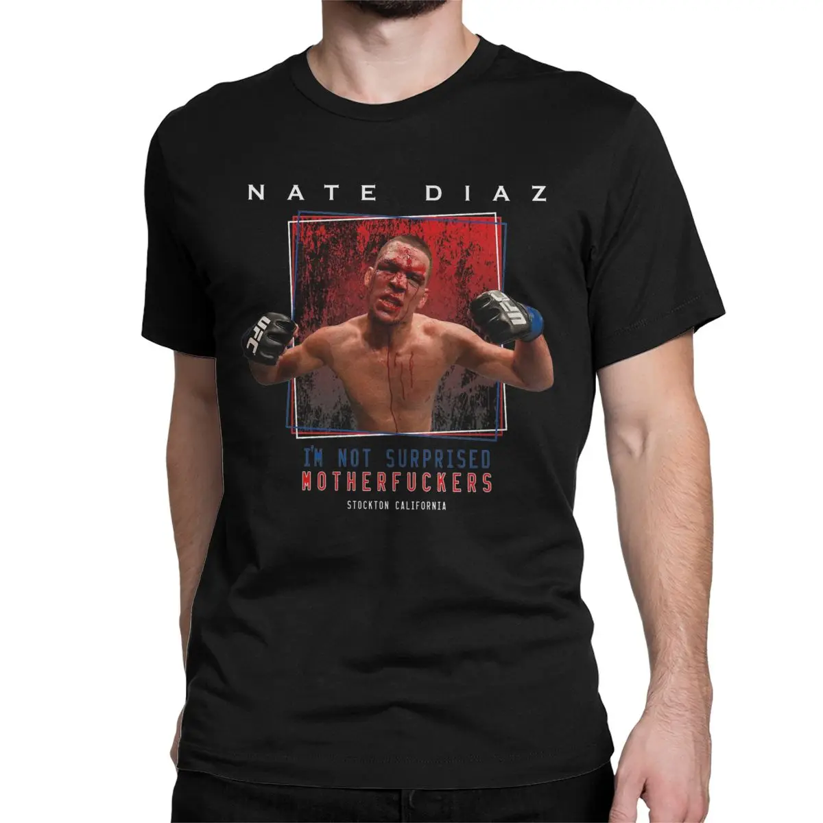 Men Women T-Shirts I'm Not Surprised Jiu Jitsu Boxing Novelty Pure Cotton Tees Nate Diaz T Shirts Round Neck Clothing Plus Size