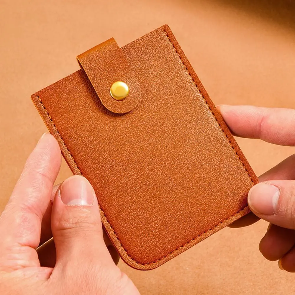 

Fashion PU Leather Business Card Bag Pull-out Type Korean Style Card Holders Clutch Clutch Bag Card Pocket Short Wallet Women