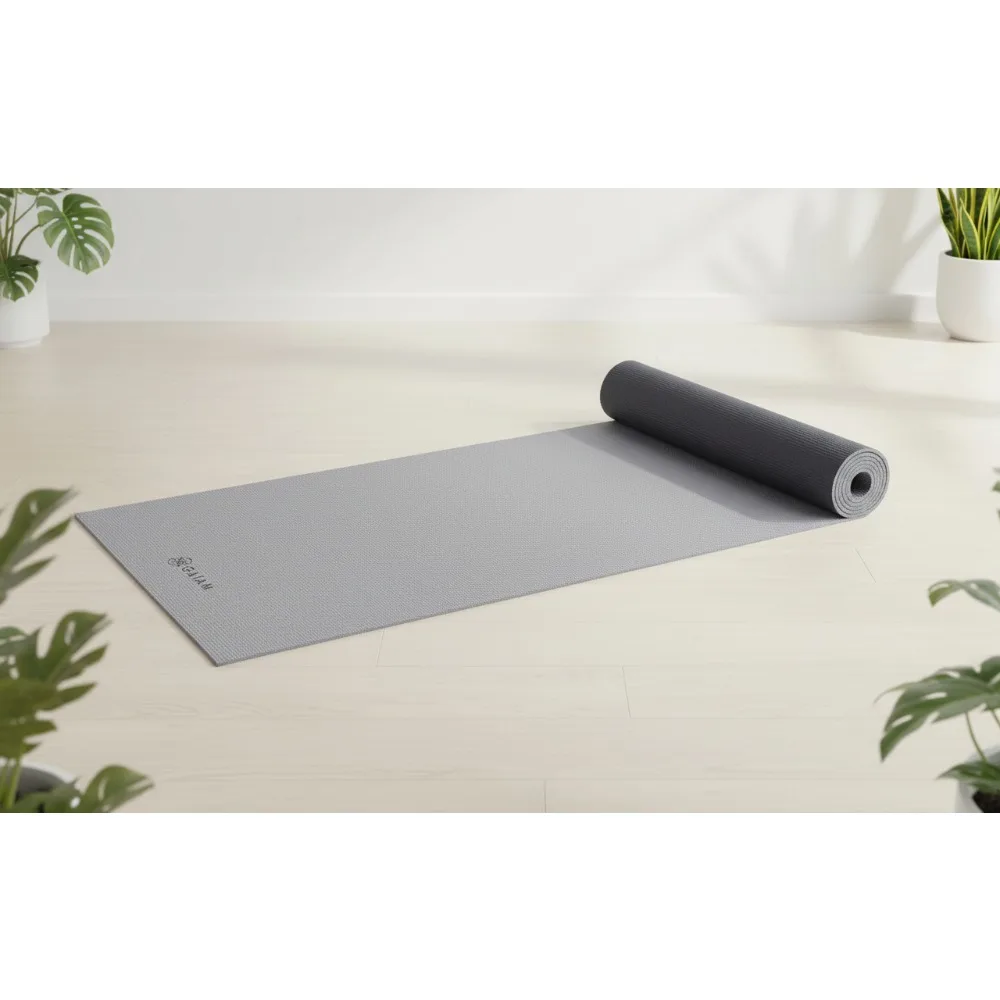 سجادة يوجا طويلة جدًا غير قابلة للانزلاق، سجادة تمرين مزخرفة للبيلاتيس والتدريبات الأرضية، مثالية للأشخاص الطويلين