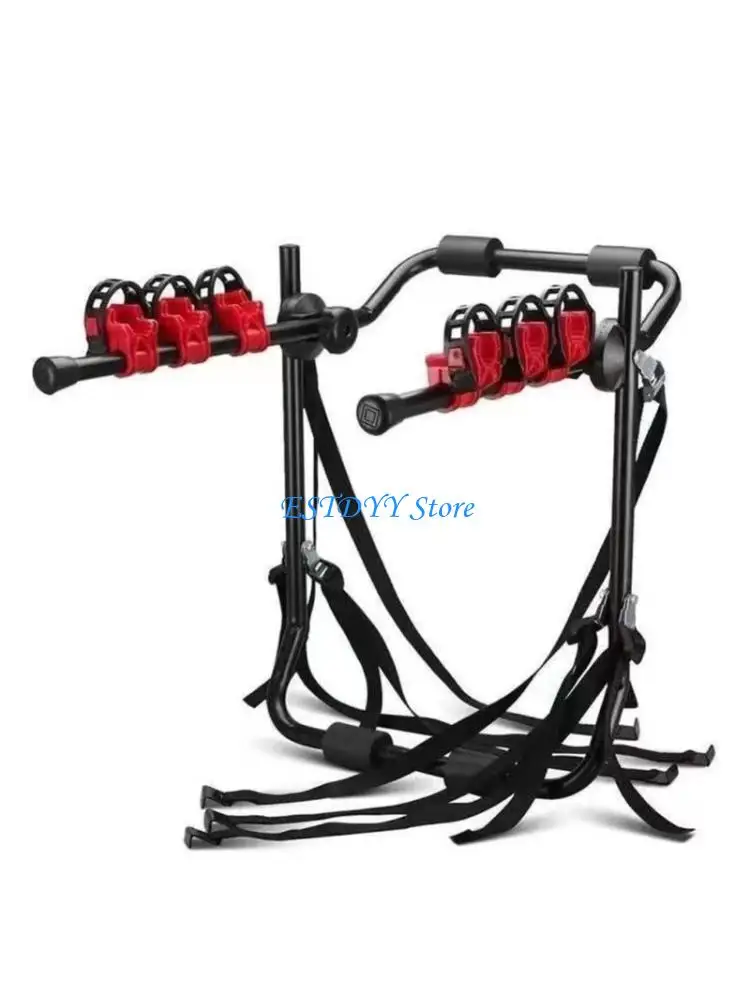 G6DE Black Rubber Bike Rack Hold Down Band for Travel Bike Rack Replacement Strap