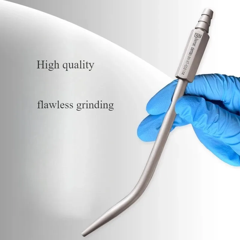 1Pcs Dentistry Metal Strong Saliva Suction Oral Instrument Dental Materials Implant Controllable Suction Tools Dentist Supplies