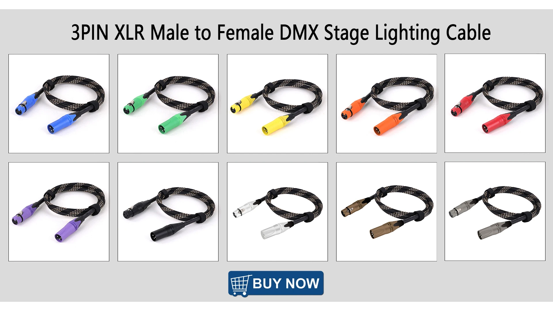 1PC 3Pin XLR Kabel Männlich zu Weiblich Kunststoff Anschlüsse OFC Kupfer Abgeschirmt für Mixer Mikrofon Verstärker 0,3 m 1 m 2 m 3 m 5 m 10 m 15 m – Detail 1