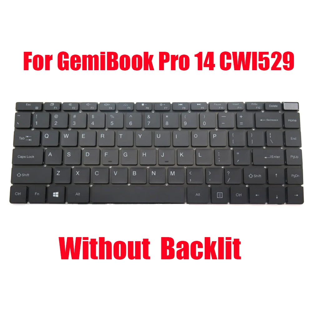 Imagem -01 - Teclado para Notebook para Chuwi Gemibook Pro 14 Preto Retroiluminado Novo Cwi529 Inglês us Preto teclado para notebook para chuwi gemibook pro 14 preto retroiluminado novo cwi529 ingles us preto 01