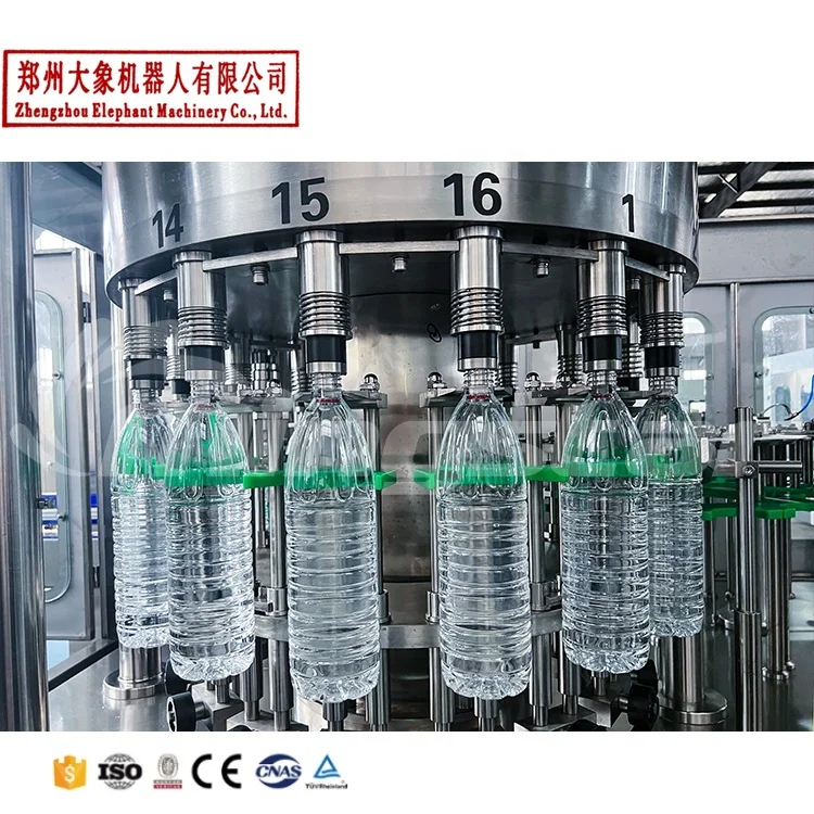 3in1 Water Glass Bottle Filling Machine 8-8-3 Model Machinery Production Line Water Filling Machine