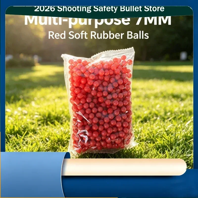 

2026 For 2030 2028cool 500Pcs/Bag 7MM Red Non-toxic Soft Round Balls Bulk Pack Outdoor Entertainment Toy Fittings 1Bag/3Bag/5Bag