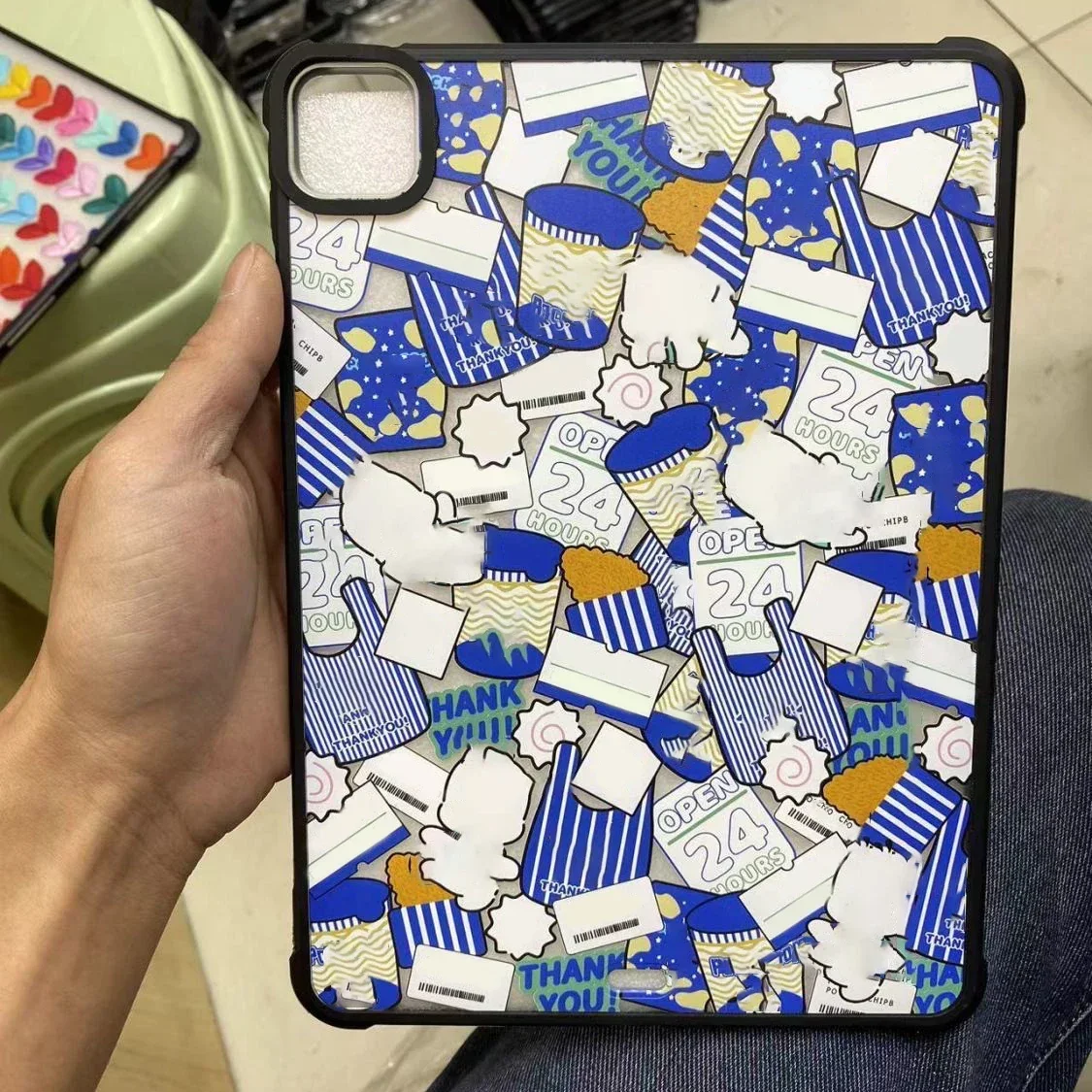 Cartoon Fashion Acrylic iPad Case for iPad Air 4 Air 5 10.9inch iPad Pro 2020 2021 2022 11inch 12.9inch Protective Cover Shell