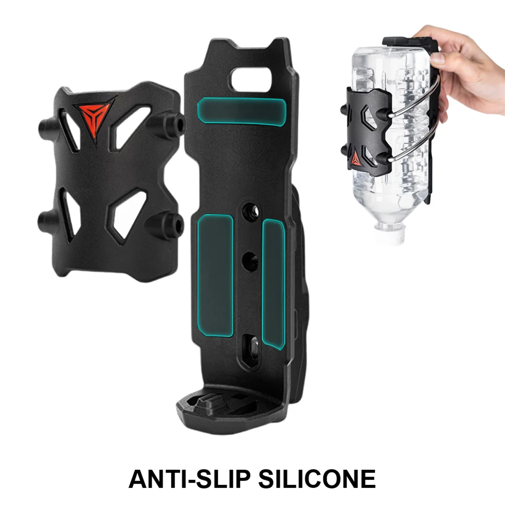 Motorcycle Outdoor Riding Mirror Handlebar Water Bottle Cup Holder Universal Adjustable Drinking Cup Bracket