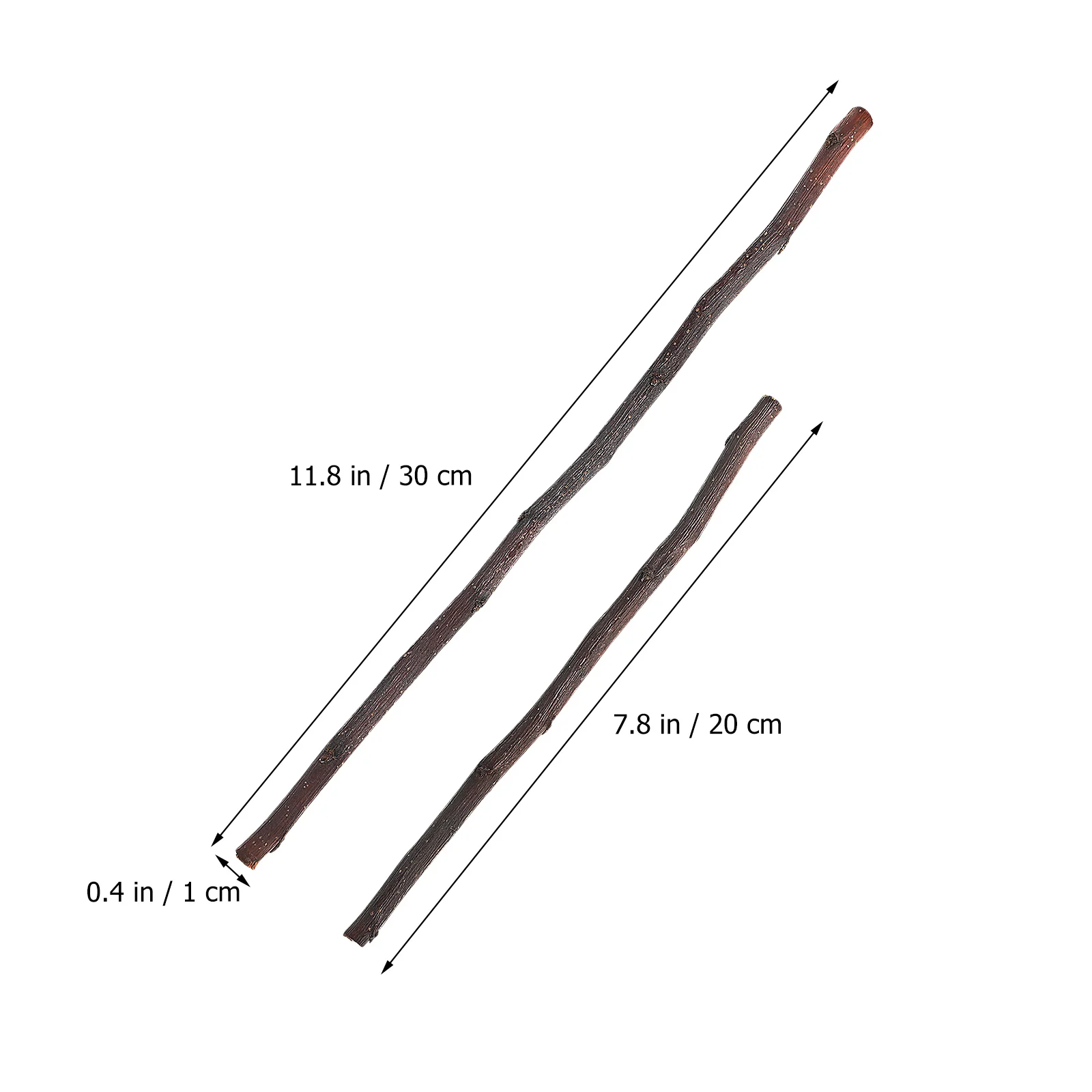 50 ชิ้น Stick หัตถกรรมกาแฟผัด Sticks Log สาขาสําหรับไม้ Crafting Rustic Home Decors