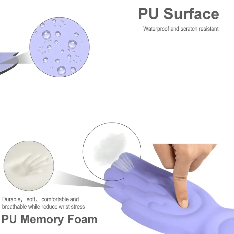 لوحة مفاتيح وماوس ، رغوة ذاكرة ناعمة ، بو ، مريحة ودائمة ، لمستخدمي الكمبيوتر وأجهزة الكمبيوتر المحمول