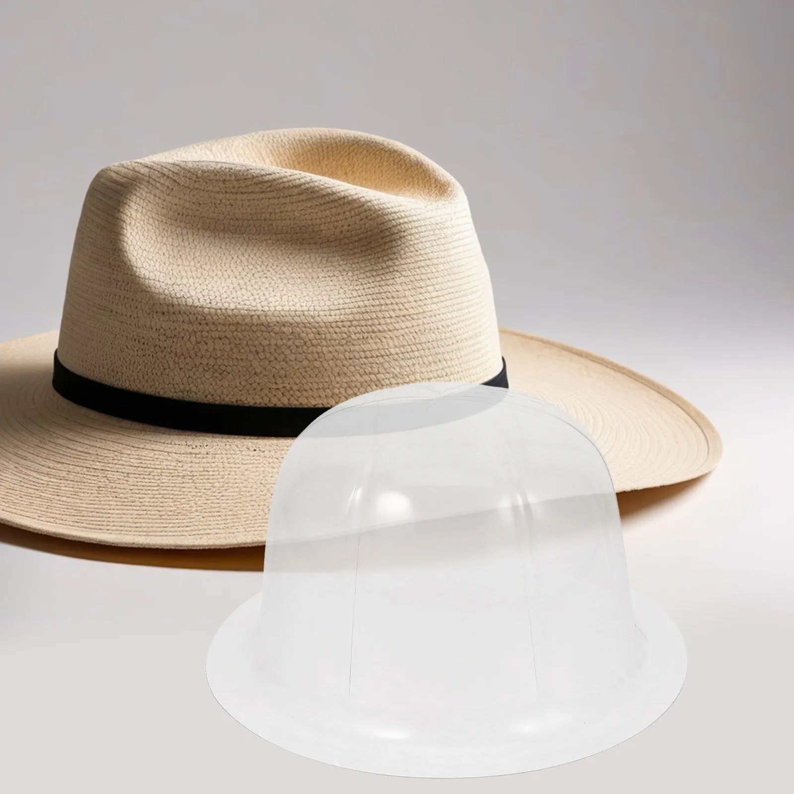 

10Pcs Dome Baseball Hat Support Insert Transparent Display Stand Storage Organizer 48Cm Protective Hat Liner Insert