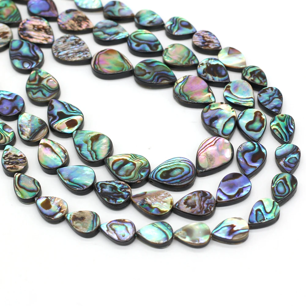 DIY-Perlen aus Abalone-Muschel, tropfenförmige Trennperlen für die Schmuckherstellung, DIY-Halsketten, Armbänder, Ketten, Ohrringe, Accessoires – Detail 6
