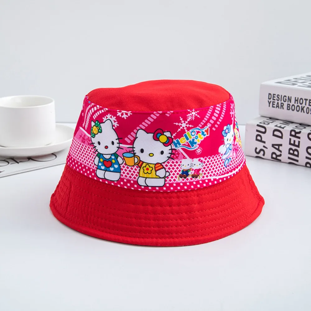 

Sanrio Hello Kitty детская панама летняя защита от солнца уличная кепка милая мультяшная пляжная шляпа от солнца для девочек подарки для малышей