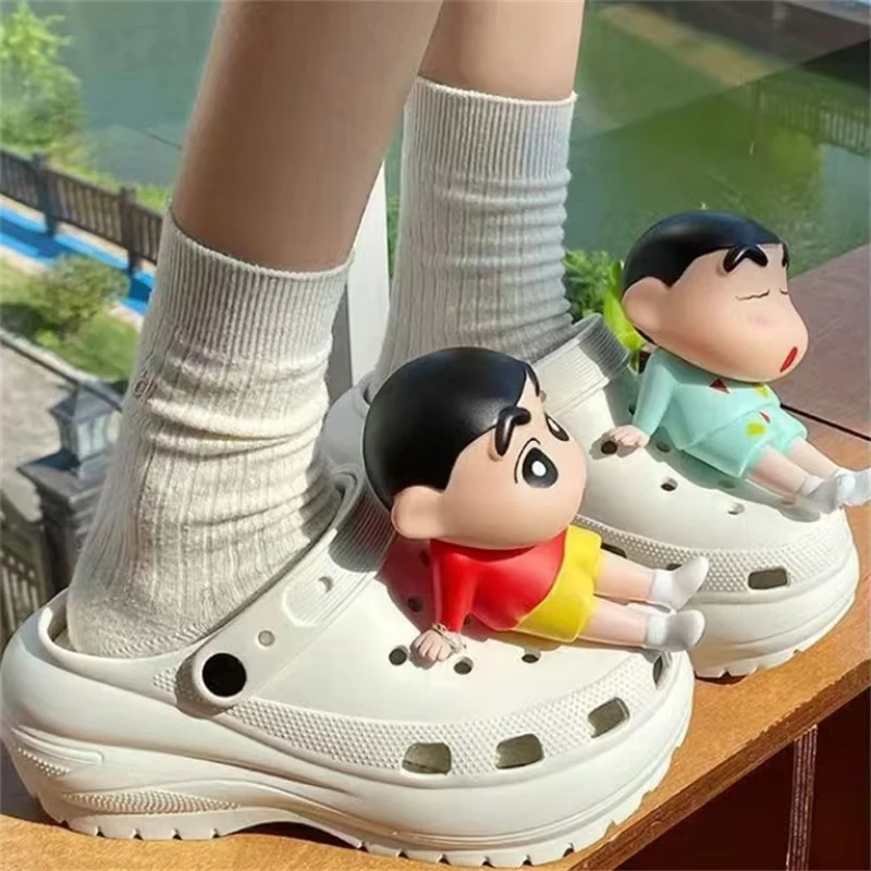 Miniso 3D Cartoon Anime Shoe Charms Funny DIY Accessories For Clogs Sandals DIY Shoe Accessories Perfect Gift For Holidays