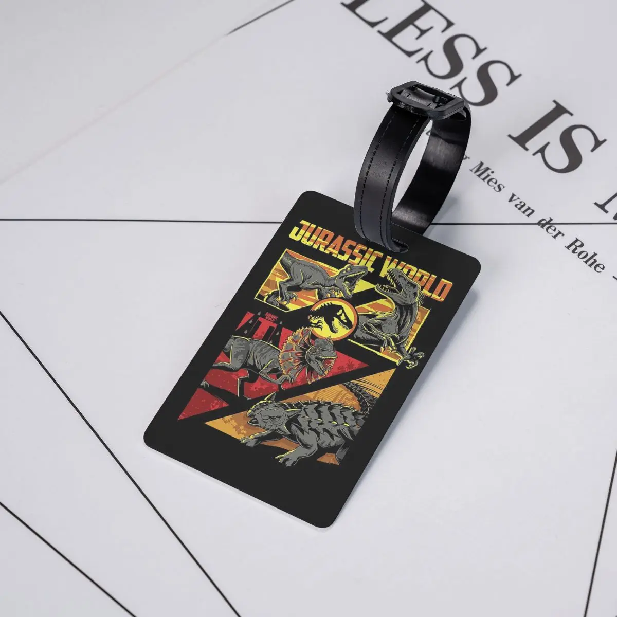 

Бирки для багажа «Мир Юрского периода», аксессуары для чемоданов, этикетки для путешествий, держатели для багажных бирок, именные бирки с адресом