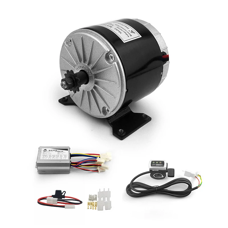 

MY1016 12V 24V 36V 350W Best Quality Electric Scooter and Bicycle Electric Dc Brush Motor Kit with Thumb Throttle