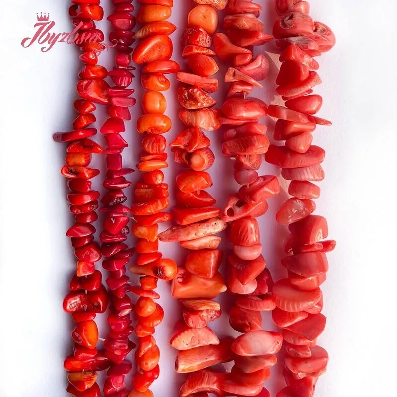 Natural Coral Chip Stone Beads DIY Loose bead Strand For Jewelry Making Necklace Bracelet Earring Wholesale Free shipping