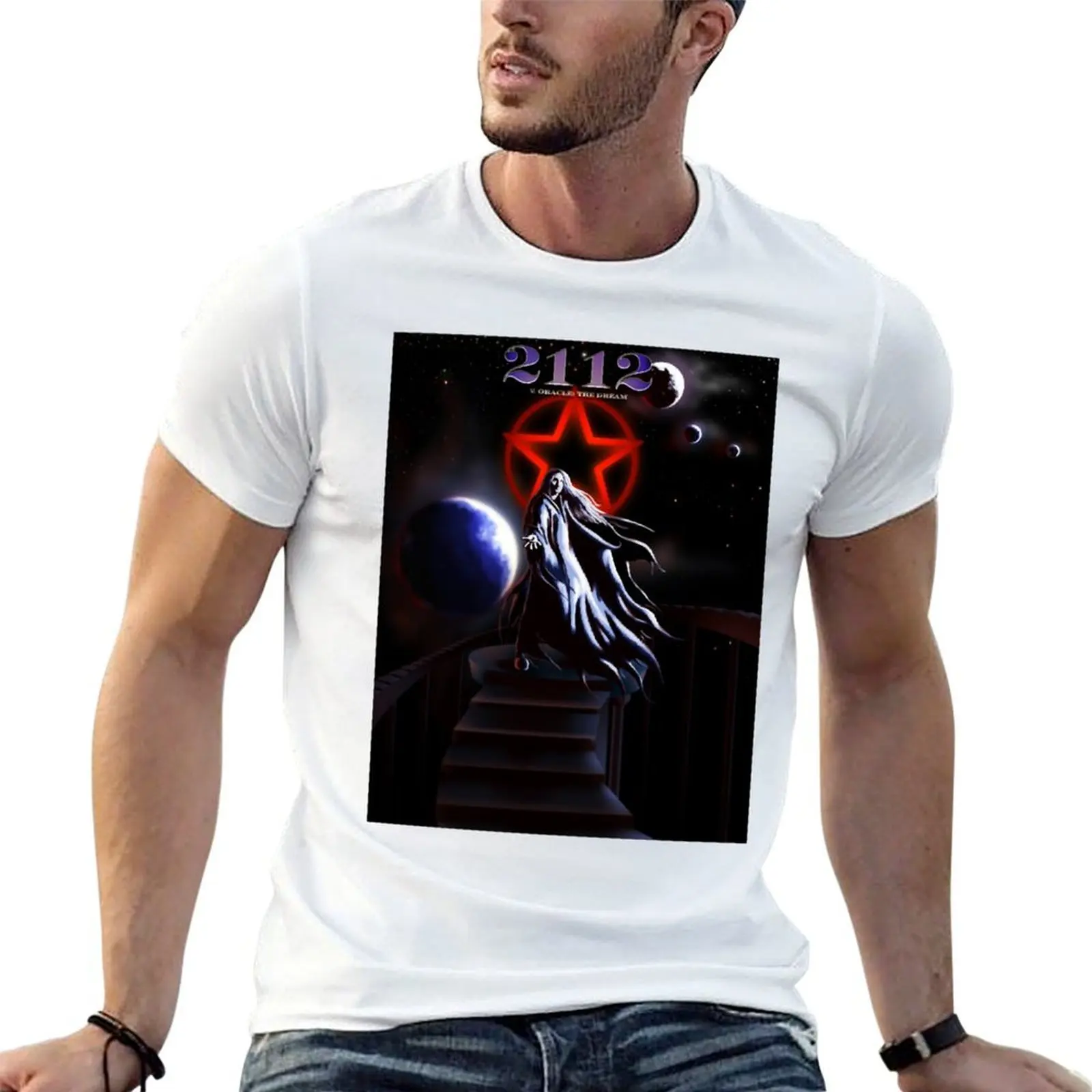 

Bright Music Styles Change Over Time 2112 Rush Angel Star Gift For Fan T-Shirt t shirt man cotton T-Shirt